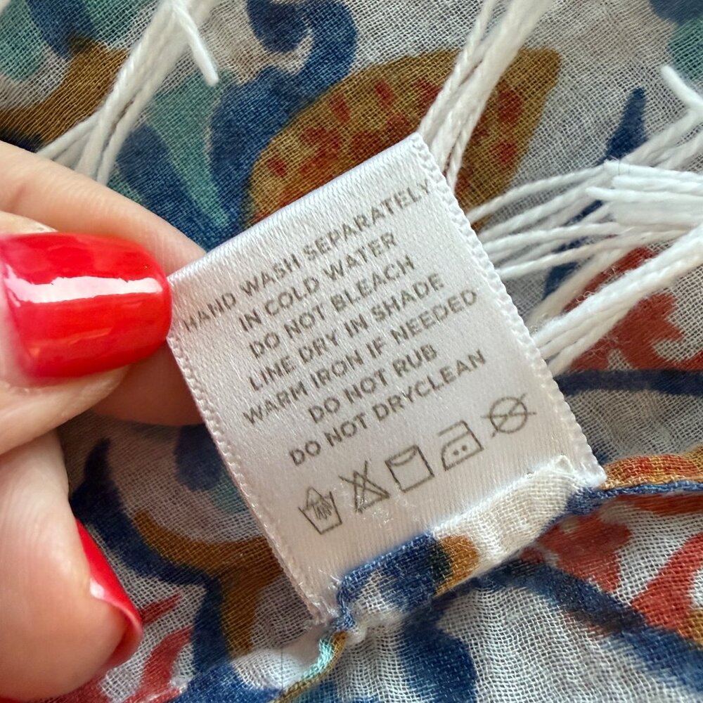 Roller Rabbit Block Print Serafina Tunic Fringe W… - image 8